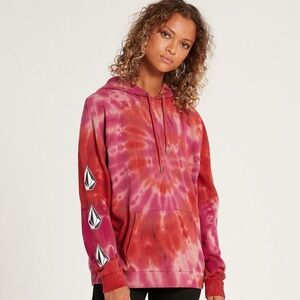 Women’s Tie Dye Volcom Hoodie, Size medium, Never worn.